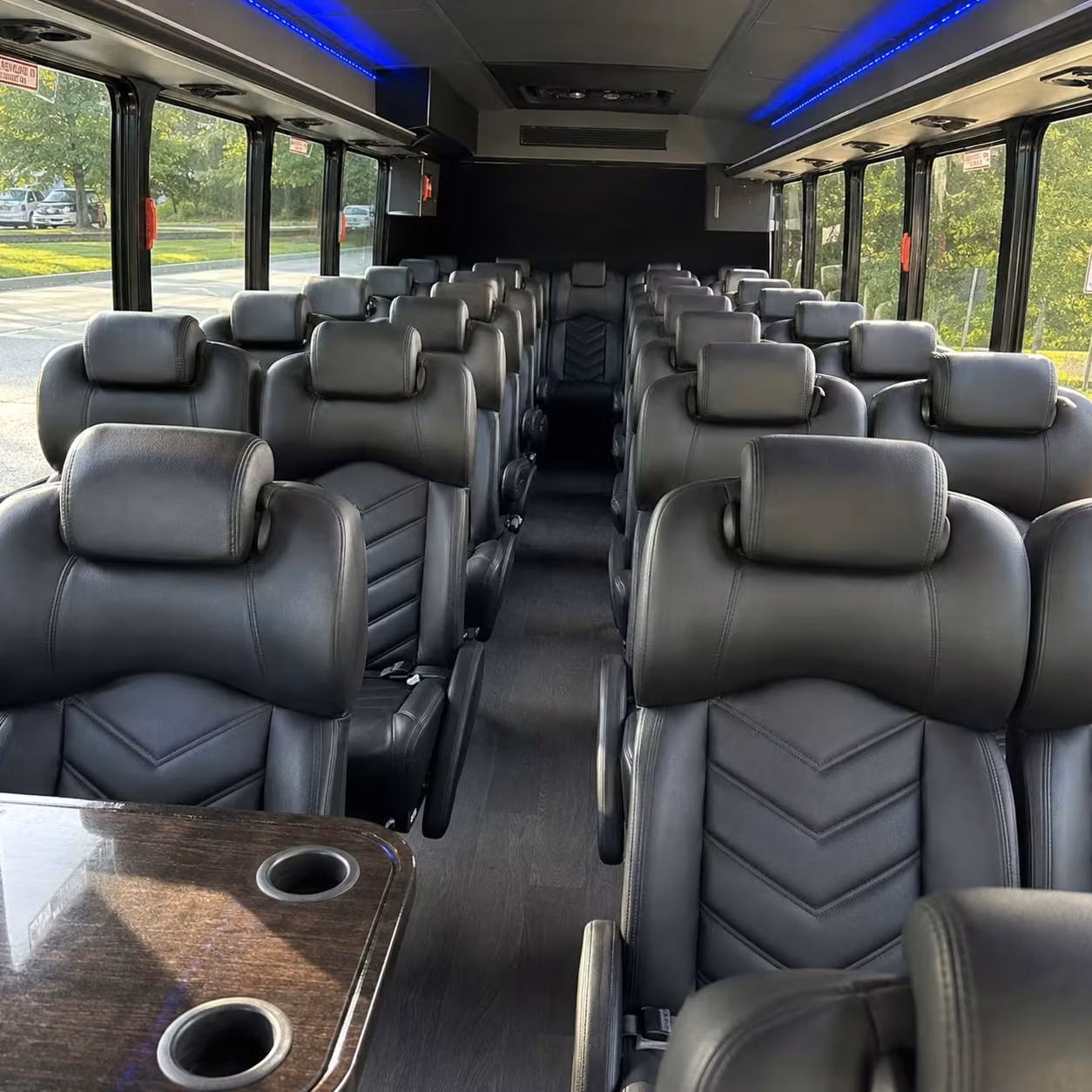 25 passenger minibus inside