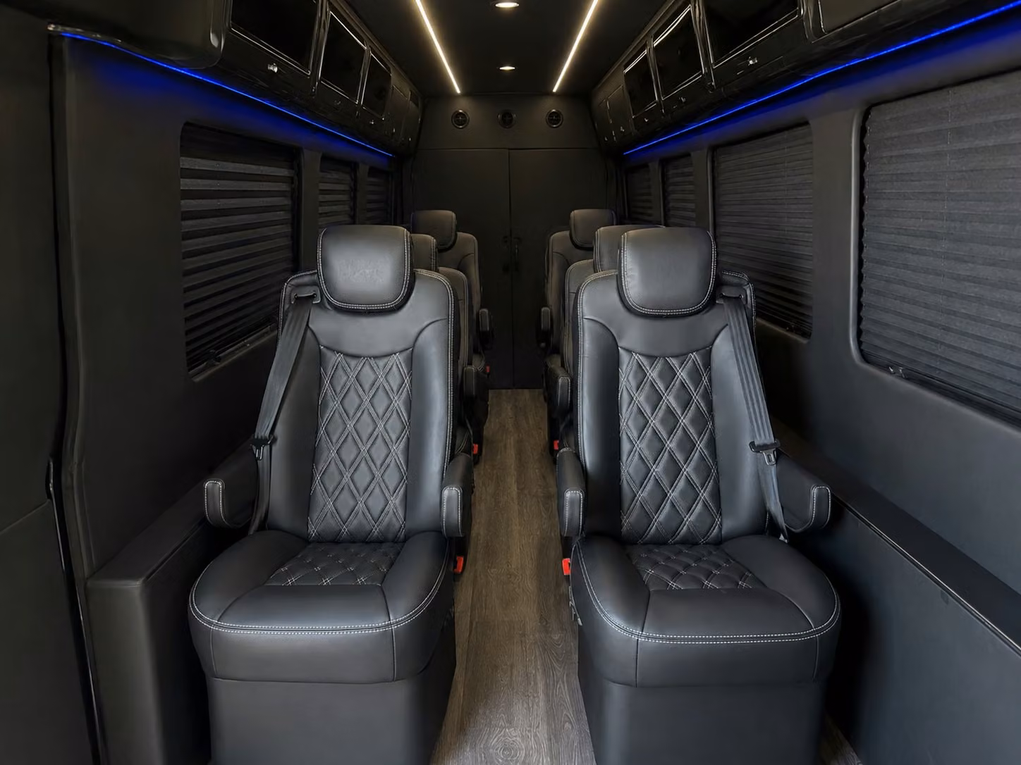 sprinter van with driver inside